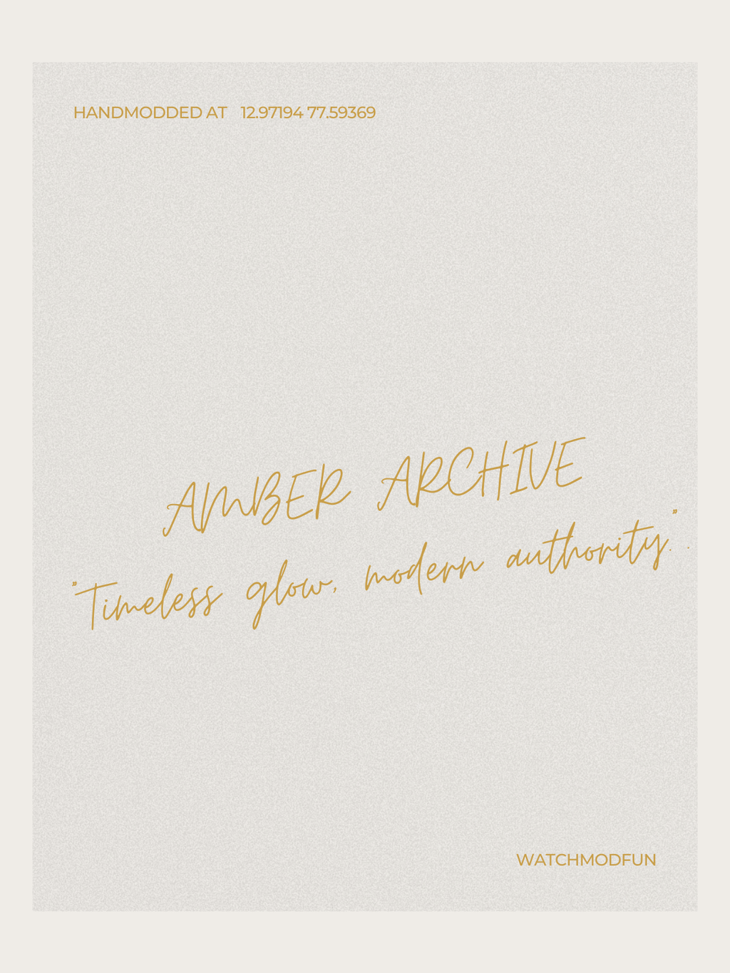 Cult Classic - Amber Archive