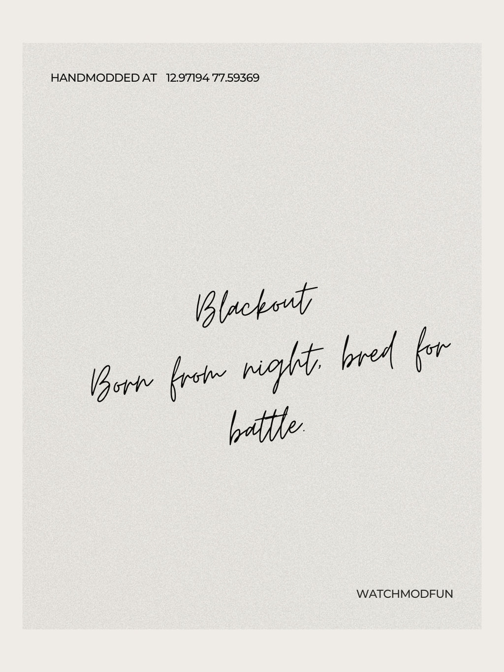 Classic Cult - Blackout