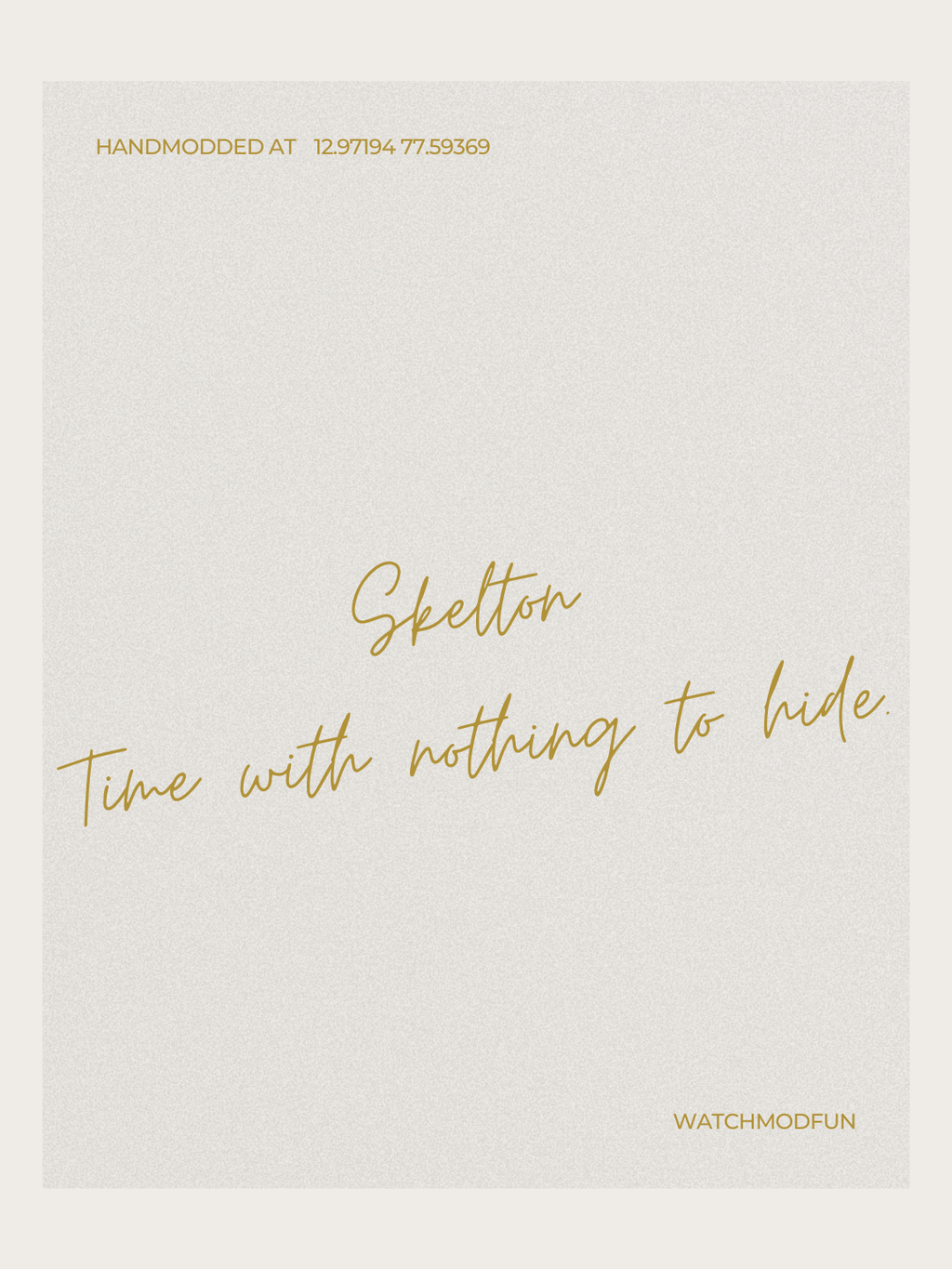 The Cult Classic- Skelton