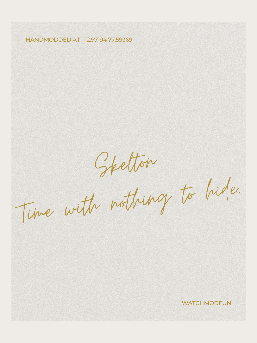 The Cult Classic- Skelton